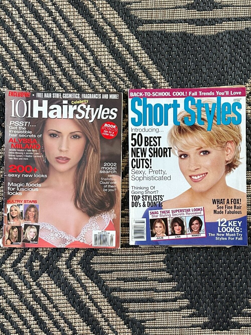 Lot of Vintage Y2K Hairstyle Magazines 2002 Celebrity ---PLEASE READ